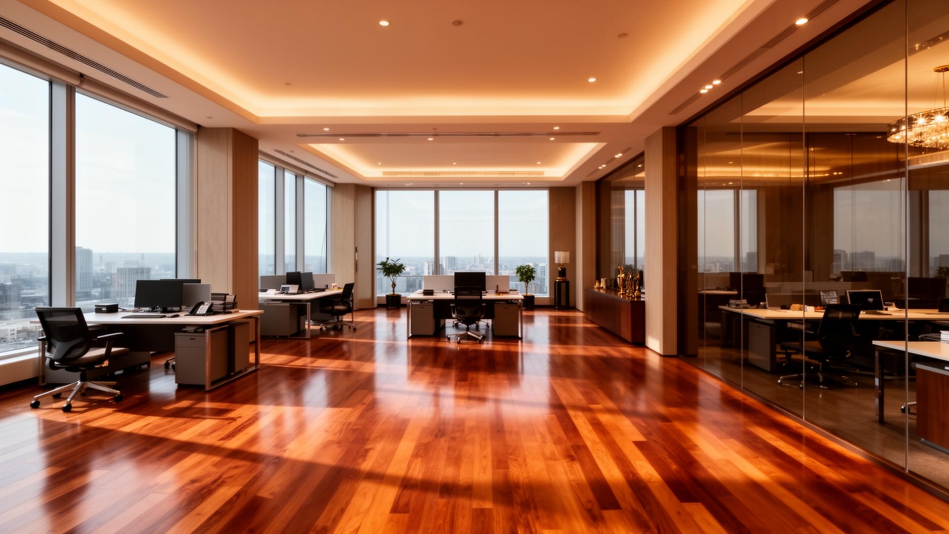 Commercial hardwood flooring