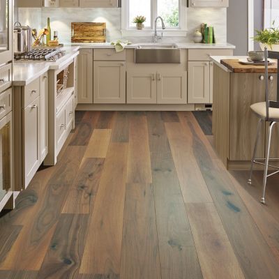 hardwood flooring in a bright Dryden NY kitchen