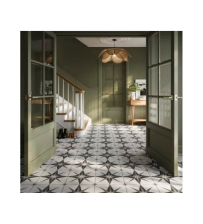 Chair on designer carpet